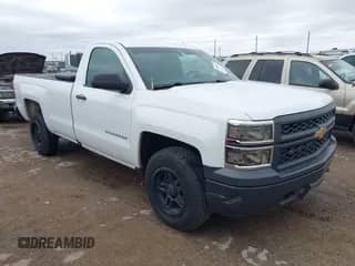 2014 Chevrolet Silverado 1500 Work Truck z VIN 1GCNKPEC6EZ186478, wystawiony jako IAAI lot #41963063 z przebiegiem 128 319 mil mil oraz . Historia ofert i sprzedaży dostępna na DreamBid. Obrazek 1.