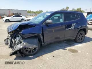 2021 Jeep Compass 80th Anniversary with VIN 3C4NJCEB8MT571565, listed as a Copart auction lot 71503545 with 60,640 mi miles and Salvage title. Bid and sale history available at DreamBid. Image 1.