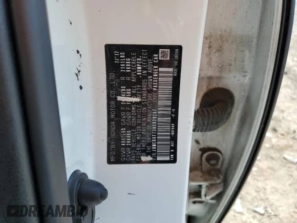 2017 Honda Accord Touring с VIN JHMCR6F73HC029267, выставлен на аукционе Copart как лот 67976765 с пробегом 103 164 миль миль и Списание • Salvage title. История ставок и продаж доступна на DreamBid. Изображение 12.