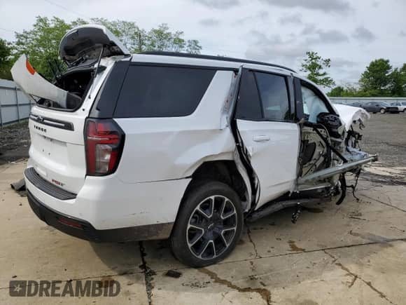 2024 Chevrolet Tahoe RST with VIN 1GNSKRKDXRR395070, listed as a Copart auction lot 57403775 with Not provided miles and Salvage title. Bid and sale history available at DreamBid. Image 3.