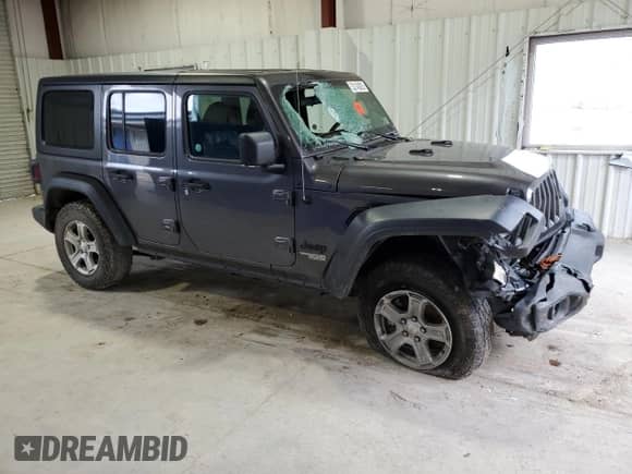 2021 Jeep Wrangler Unlimited Sport S with VIN 1C4HJXDN7MW744535, listed as a Copart auction lot 52143825 with 70,285 mi miles and Salvage title. Bid and sale history available at DreamBid. Image 4.