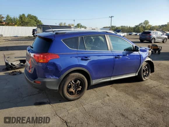 2015 Toyota RAV4 LE with VIN 2T3BFREV4FW398897, listed as a Copart auction lot 80547725 with 78,258 mi miles and Salvage title. Bid and sale history available at DreamBid. Image 3.