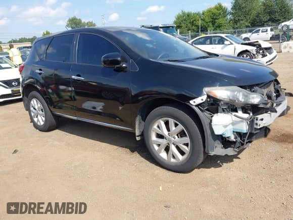 2014 Nissan Murano LE with VIN JN8AZ1MW0EW527284, listed as a IAAI auction lot 42942167 with 128,208 mi miles and . Bid and sale history available at DreamBid. Image 1.