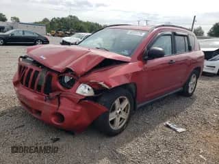 2007 Jeep Compass Sport with VIN 1J8FF47W37D133311, listed as a Copart auction lot 80533175 with 140,614 mi miles and Salvage title. Bid and sale history available at DreamBid. Image 1.
