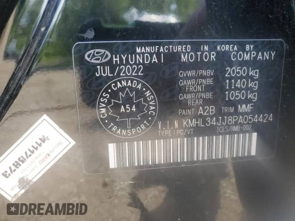 2023 Hyundai Sonata SEL with VIN KMHL34JJ8PA054424, listed as a Copart auction lot 66649785 with 163,014 mi miles and Clean title. Bid and sale history available at DreamBid. Image 13.