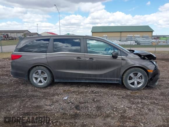 2020 Honda Odyssey EX-L with VIN 5FNRL6H78LB019677, listed as a IAAI auction lot 41966713 with 77,453 mi miles and . Bid and sale history available at DreamBid. Image 13.