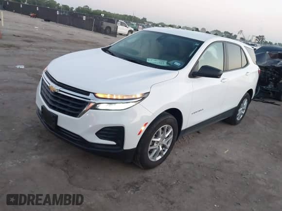 2023 Chevrolet Equinox LS with VIN 3GNAXHEG4PL216443, listed as a IAAI auction lot 42991753 with 15,510 mi miles and . Bid and sale history available at DreamBid. Image 2.