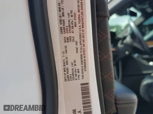 2021 Jeep Grand Cherokee Summit Reserve with VIN 1C4RJKEG4M8154496, listed as a Copart auction lot 63801265 with 40,283 mi miles and Salvage title. Bid and sale history available at DreamBid. Image 13.