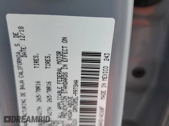 2019 Toyota Tacoma TRD Off Road z VIN 3TMCZ5ANXKM213550, wystawiony jako Copart lot #81675915 z przebiegiem 78 339 mil mil oraz Szkoda całkowita • Salvage title. Historia ofert i sprzedaży dostępna na DreamBid. Obrazek 12.