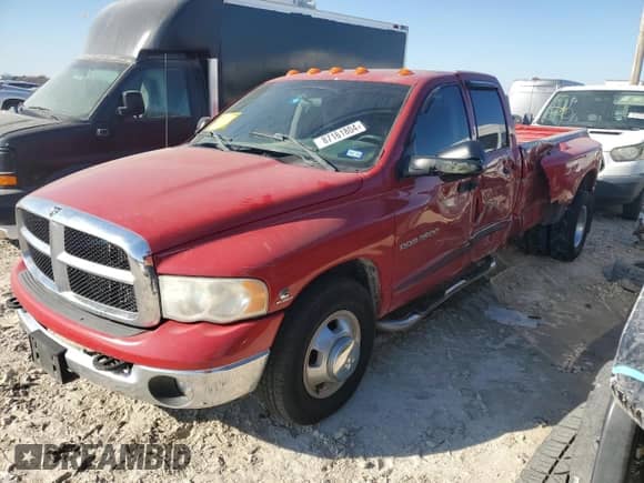 2004 Dodge 3500 SLT with VIN 3D7MA48C74G231084, listed as a Copart auction lot 87161804 with 238,528 mi miles and Salvage title. Bid and sale history available at DreamBid. Image 1.