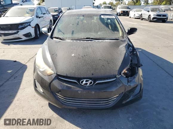 2012 Hyundai Elantra Limited with VIN 5NPDH4AE4CH111038, listed as a Copart auction lot 80757655 with 176,047 mi miles and Salvage title. Bid and sale history available at DreamBid. Image 5.