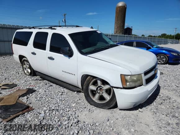 2007 Chevrolet Suburban LS with VIN 3GNFC16007G124958, listed as a Copart auction lot 64236625 with Not provided miles and Salvage title. Bid and sale history available at DreamBid. Image 4.