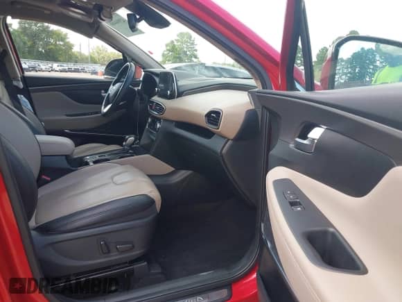 2020 Hyundai Santa Fe Limited with VIN 5NMS53AAXLH292134, listed as a IAAI auction lot 42994466 with 27,312 mi miles and . Bid and sale history available at DreamBid. Image 5.