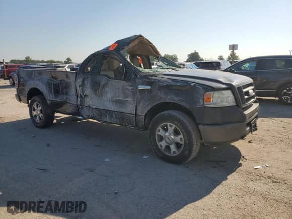 2007 Ford F-150 XL with VIN 1FTRF14W47KB92368, listed as a Copart auction lot 68001915 with Not provided miles and Salvage title. Bid and sale history available at DreamBid. Image 4.