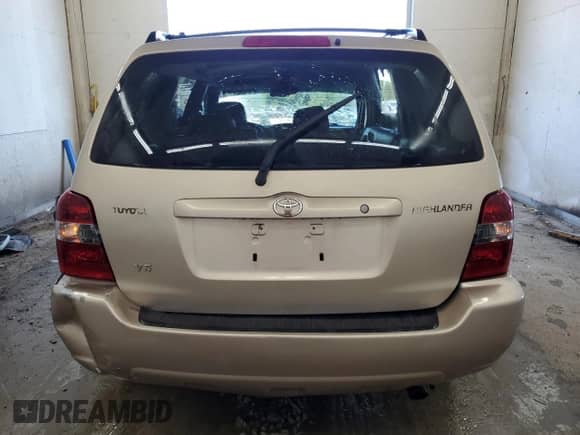 2004 Toyota Highlander with VIN JTEGP21A240023861, listed as a Copart auction lot 80707155 with 181,477 mi miles and Salvage title. Bid and sale history available at DreamBid. Image 6.