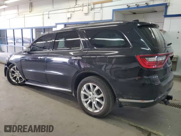 2017 Dodge Durango Citadel with VIN 1C4RDJEG6HC621938, listed as a Copart auction lot 54075305 with 124,285 mi miles and Salvage title. Bid and sale history available at DreamBid. Image 2.