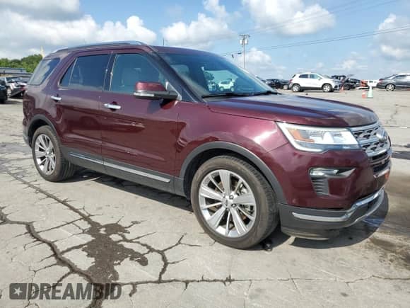 2018 Ford Explorer Limited с VIN 1FM5K7F82JGA17800, выставлен на аукционе Copart как лот 65255865 с пробегом 40 483 миль миль и Списание • Salvage title. История ставок и продаж доступна на DreamBid. Изображение 4.