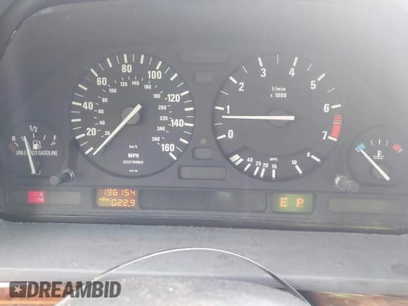 1994 BMW 7 Series with VIN WBAGD8323RDE87893, listed as a IAAI auction lot 42518003 with 196,154 mi miles and . Bid and sale history available at DreamBid. Image 7.