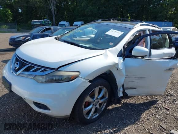 2012 Nissan Murano LE with VIN JN8AZ1MW1CW206528, listed as a IAAI auction lot 42777213 with 192,510 mi miles and . Bid and sale history available at DreamBid. Image 2.