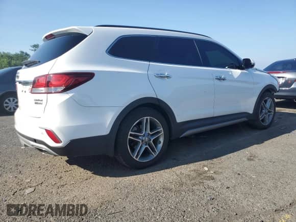 2017 Hyundai Santa Fe Limited Ultimate with VIN KM8SRDHFXHU255088, listed as a Copart auction lot 66203135 with 74,287 mi miles and Salvage title. Bid and sale history available at DreamBid. Image 3.