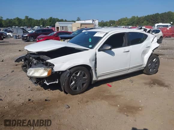 2012 Dodge Avenger SE with VIN 1C3CDZAG7CN327802, listed as a IAAI auction lot 43276853 with 88,919 mi miles and . Bid and sale history available at DreamBid. Image 2.