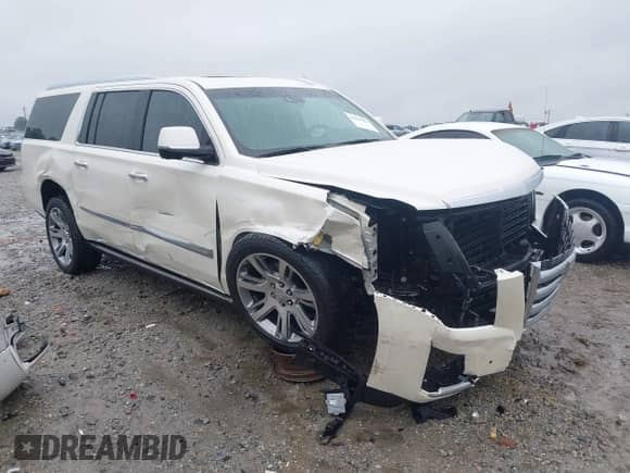 2015 Cadillac Escalade ESV Premium with VIN 1GYS4TKJ6FR708255, listed as a IAAI auction lot 42244621 with 31,407 mi miles and . Bid and sale history available at DreamBid. Image 1.