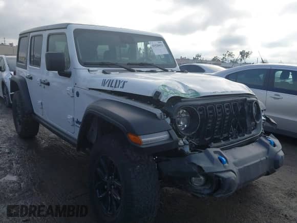 2024 Jeep Wrangler Sport S with VIN 1C4RJXN66RW186440, listed as a IAAI auction lot 41520411 with Not provided miles and . Bid and sale history available at DreamBid. Image 1.