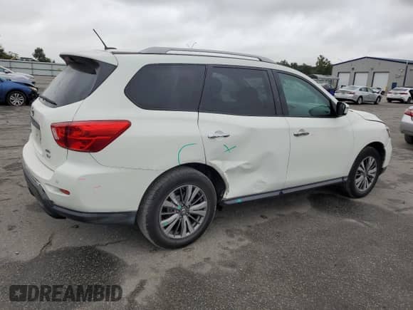 2018 Nissan Pathfinder SL with VIN 5N1DR2MMXJC636002, listed as a Copart auction lot 71405685 with 146,740 mi miles and Salvage title. Bid and sale history available at DreamBid. Image 3.