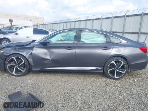 2020 Honda Accord Sport with VIN 1HGCV1F37LA140570, listed as a IAAI auction lot 43097260 with 177,000 mi miles and . Bid and sale history available at DreamBid. Image 14.