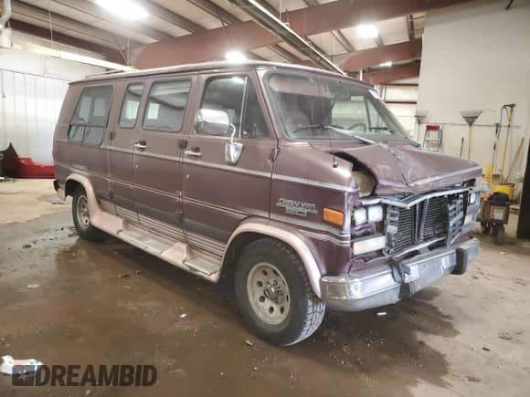 1992 Chevrolet Chevy Van с VIN 2GBEG25K3N4150299, выставлен на аукционе Copart как лот 74099444 с пробегом 156 341 миль миль и Чистый • Clean title. История ставок и продаж доступна на DreamBid. Изображение 4.