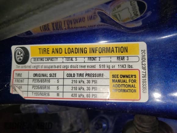 2007 Chevrolet Equinox LS с VIN 2CNDL23F776103353, выставлен на аукционе Copart как лот 73610294 с пробегом 119 237 миль миль и Списание • Salvage title. История ставок и продаж доступна на DreamBid. Изображение 15.