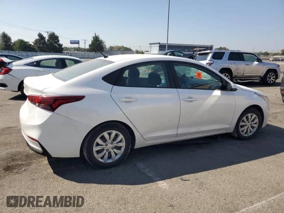 2022 Hyundai Accent SE with VIN 3KPC24A68NE180330, listed as a Copart auction lot 81585285 with 78,054 mi miles and Salvage title. Bid and sale history available at DreamBid. Image 3.