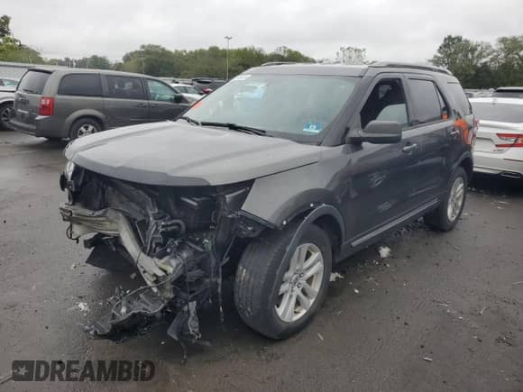 2018 Ford Explorer XLT with VIN 1FM5K8D8XJGA75694, listed as a Copart auction lot 81743435 with Not provided miles and Salvage title. Bid and sale history available at DreamBid. Image 1.