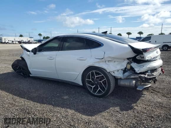 2022 Hyundai Sonata N Line с VIN 5NPEK4JC6NH146882, выставлен на аукционе Copart как лот 84705045 с пробегом 45 792 миль миль и На запчасти • Non repairable. История ставок и продаж доступна на DreamBid. Изображение 2.