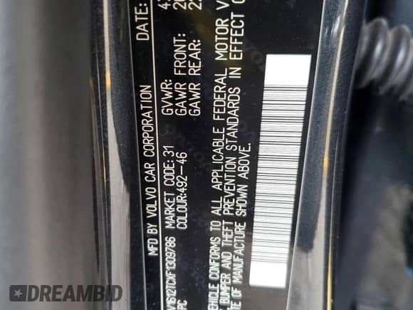 2015 Volvo S60 T5 Premier Plus с VIN YV1612TCXF1309786, выставлен на аукционе Copart как лот 43702585 с пробегом 105 045 миль миль и Списание • Salvage title. История ставок и продаж доступна на DreamBid. Изображение 12.