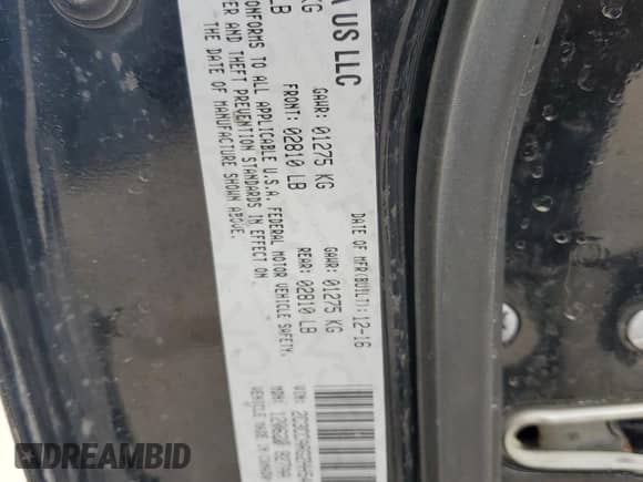 2017 Chrysler 300 Limited z VIN 2C3CCARG2HH544960, wystawiony jako Copart lot #64860145 z przebiegiem Nie podano mil oraz Szkoda całkowita • Salvage title. Historia ofert i sprzedaży dostępna na DreamBid. Obrazek 12.