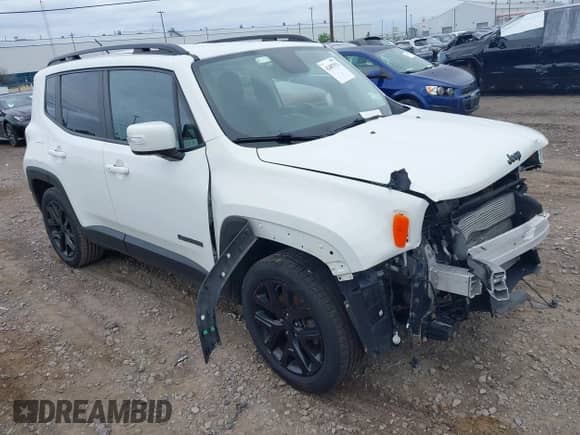 2017 Jeep Renegade Latitude with VIN ZACCJBBB4HPG61816, listed as a IAAI auction lot 42487932 with Not provided miles and . Bid and sale history available at DreamBid. Image 1.