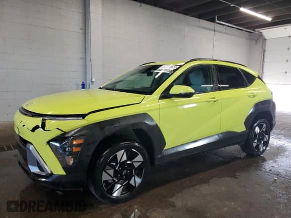 2025 Hyundai Kona SEL с VIN KM8HBCABXSU199032, выставлен на аукционе Copart как лот 89486755 с пробегом 23 098 миль миль и Чистый • Clean title. История ставок и продаж доступна на DreamBid. Изображение 1.