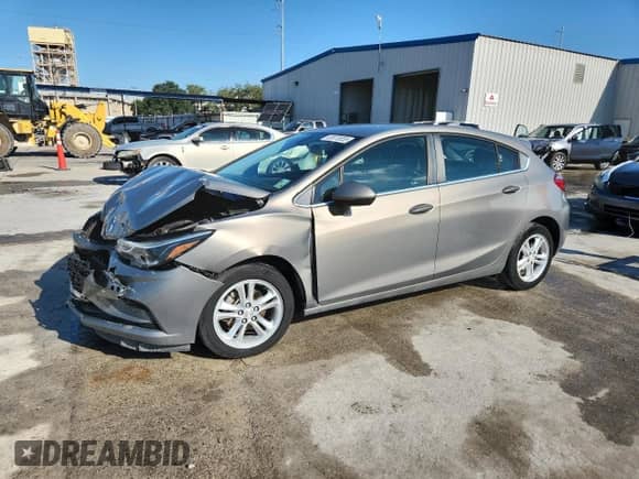 2018 Chevrolet Cruze LT with VIN 3G1BE6SM1JS597725, listed as a Copart auction lot 83876555 with Not provided miles and Salvage title. Bid and sale history available at DreamBid. Image 1.