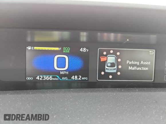 2021 Toyota Prius LE with VIN JTDL9MFU0M3028180, listed as a Copart auction lot 82271505 with 42,366 mi miles and Salvage title. Bid and sale history available at DreamBid. Image 9.