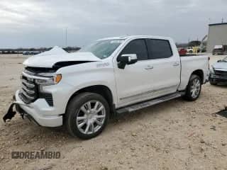 2024 Chevrolet Silverado 1500 High Country with VIN 3GCUDJED8RG361167, listed as a Copart auction lot 45368785 with 7,212 mi miles and Salvage title. Bid and sale history available at DreamBid. Image 1.
