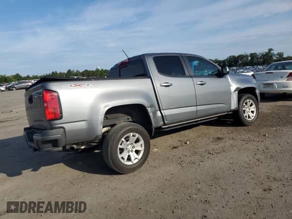 2021 Chevrolet Colorado 4WD LT with VIN 1GCGTCEN1M1147326, listed as a Copart auction lot 68669535 with 99,262 mi miles and Salvage title. Bid and sale history available at DreamBid. Image 3.