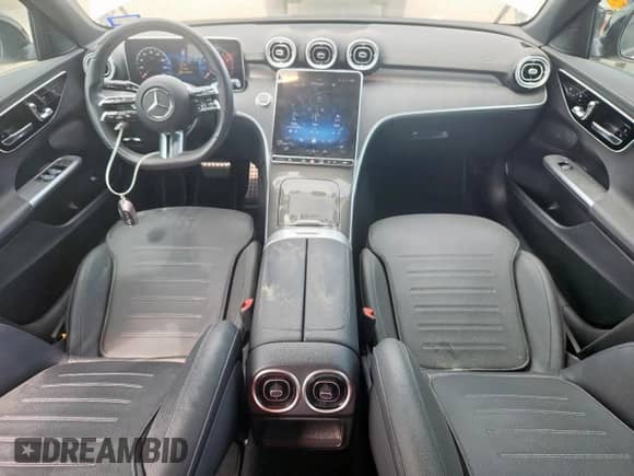 2022 Mercedes-Benz C 300 with VIN W1KAF4GB6NR059757, listed as a Copart auction lot 69696045 with 53,088 mi miles and Salvage title. Bid and sale history available at DreamBid. Image 8.