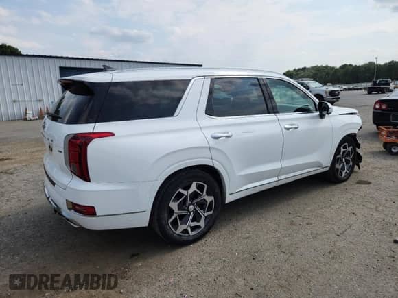 2022 Hyundai Palisade Calligraphy z VIN KM8R7DHE1NU401210, wystawiony jako Copart lot #70542525 z przebiegiem 45 194 mil mil oraz Szkoda całkowita • Salvage title. Historia ofert i sprzedaży dostępna na DreamBid. Obrazek 3.