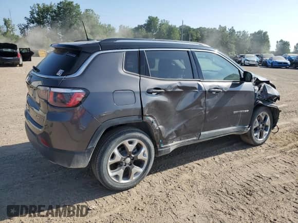 2020 Jeep Compass Limited with VIN 3C4NJDCB6LT236036, listed as a Copart auction lot 65977365 with 31,846 mi miles and Non repairable. Bid and sale history available at DreamBid. Image 3.