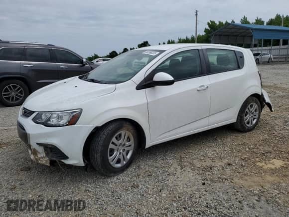2019 Chevrolet Sonic LT with VIN 1G1JG6SB2K4121411, listed as a Copart auction lot 58266335 with 83,659 mi miles and Salvage title. Bid and sale history available at DreamBid. Image 1.
