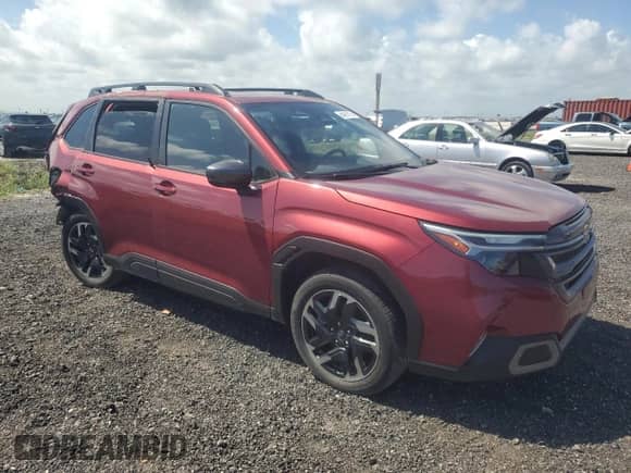 2025 Subaru Forester Limited z VIN JF2SLDRC5SH489571, wystawiony jako Copart lot #84281785 z przebiegiem 226 mil mil oraz Szkoda całkowita • Salvage title. Historia ofert i sprzedaży dostępna na DreamBid. Obrazek 4.