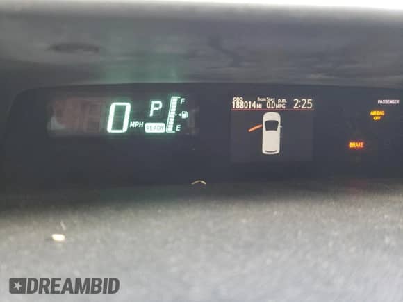 2013 Toyota Prius Three with VIN JTDKDTB39D1538458, listed as a Copart auction lot 69602365 with 188,014 mi miles and Salvage title. Bid and sale history available at DreamBid. Image 9.