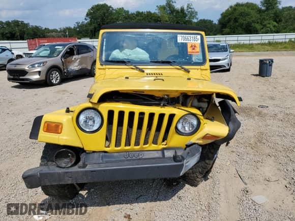 2006 Jeep Wrangler Sport z VIN 1J4FA49S16P732554, wystawiony jako Copart lot #70663185 z przebiegiem 124 922 mil mil oraz Szkoda całkowita • Salvage title. Historia ofert i sprzedaży dostępna na DreamBid. Obrazek 5.