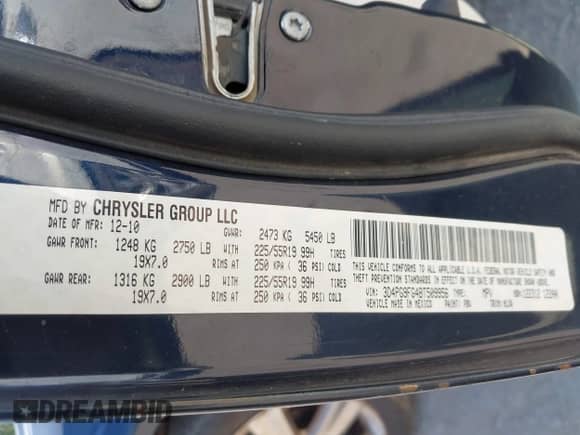 2011 Dodge Journey LUX с VIN 3D4PG9FG4BT509956, выставлен на аукционе IAAI как лот 43378906 с пробегом 204 211 миль миль и . История ставок и продаж доступна на DreamBid. Изображение 9.